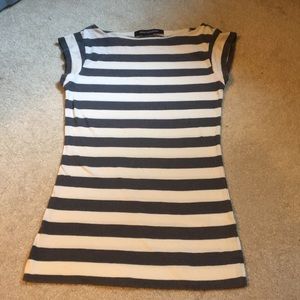 French Connection striped top/ fitted tunic